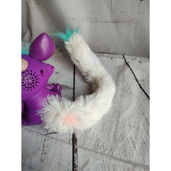 Mattel Lil' Gleemerz Toy Loomur Purple Interactive Talking Light Up 5" Furry Pet - Picture 7 of 10